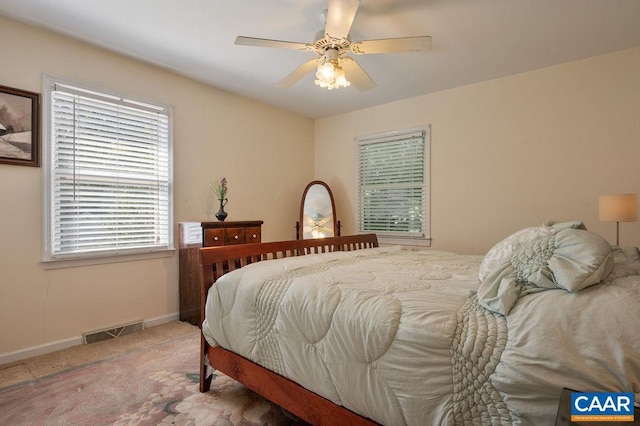 1754 Hearthglow Ln, Charlottesville, VA 22901 - carpeted bedroom featuring baseboards and ceiling fan