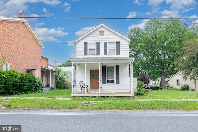 332 Old Stone House Rd S, Boiling Springs, PA 17007 - view of front of property with covered porch and a front lawn