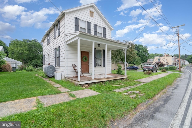 332 Old Stone House Rd S, Boiling Springs, PA 17007 - view of front of home featuring a porch, heating fuel, and a front yard