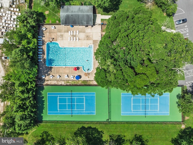 396 Cypress St, Millington, MD 21651 - aerial view of a pool area