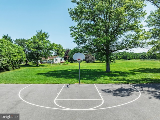 396 Cypress St, Millington, MD 21651 - view of sport court featuring community basketball court and a lawn