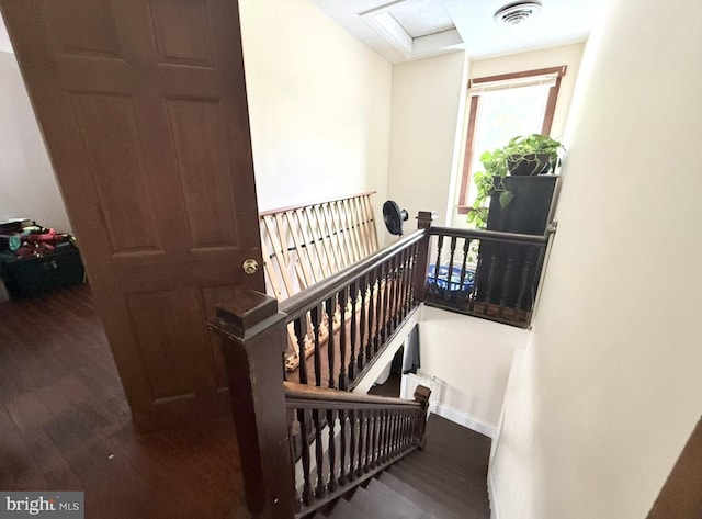 396 Cypress St, Millington, MD 21651 - stairs with wood finished floors