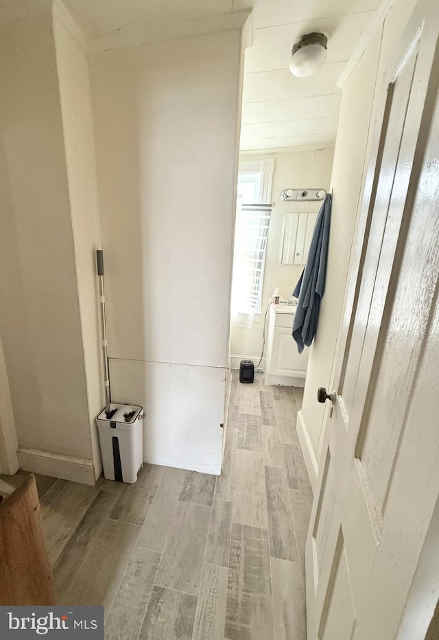 396 Cypress St, Millington, MD 21651 - bathroom with wood finished floors and vanity