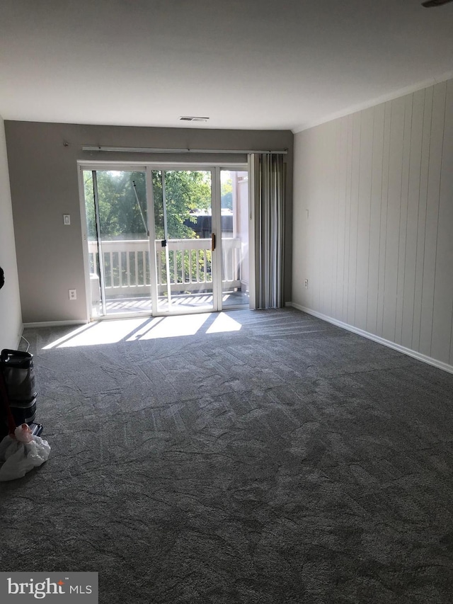 5823 Royal Ridge Dr Unit S, Springfield, VA 22152 - carpeted empty room featuring plenty of natural light and wood walls