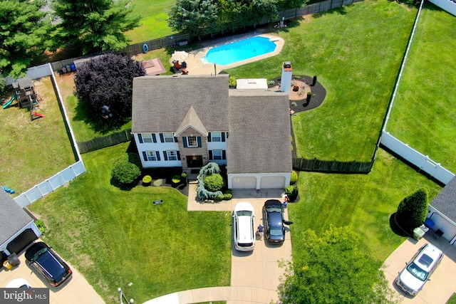 6 Spring Mill Ct, Sewell, NJ 08080 - drone / aerial view of a pool area