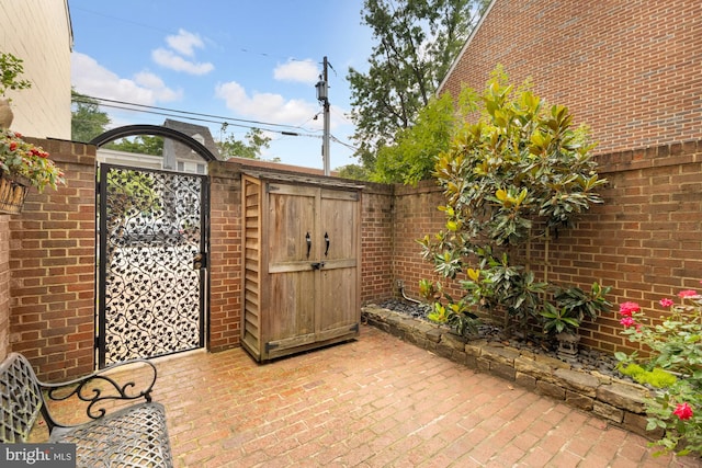 624 S Pitt St Unit 1/2, Alexandria, VA 22314 - view of patio / terrace featuring a gate