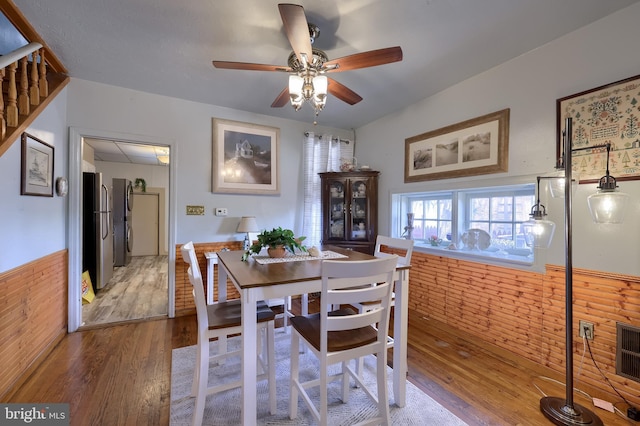 48 Ranck Ave, Lancaster, PA 17602 - dining space featuring wood finished floors and a ceiling fan