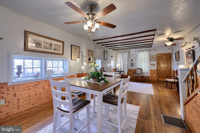 48 Ranck Ave, Lancaster, PA 17602 - dining area with ceiling fan and wood-type flooring