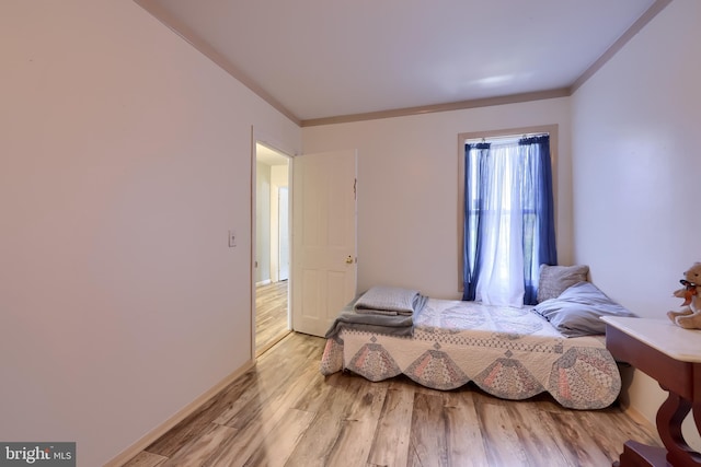 48 Ranck Ave, Lancaster, PA 17602 - bedroom with light wood-style floors and crown molding