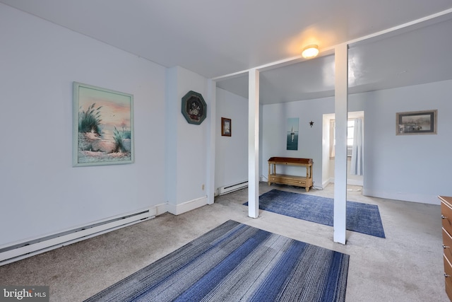 48 Ranck Ave, Lancaster, PA 17602 - interior space featuring a baseboard radiator and carpet floors