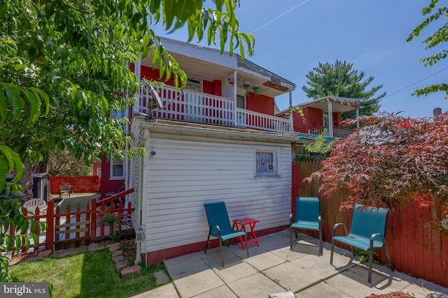 48 Ranck Ave, Lancaster, PA 17602 - back of house featuring a balcony and a patio