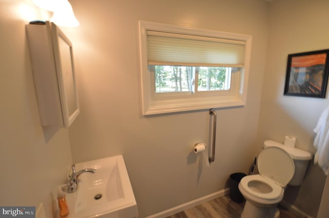 235 Paxson Ave, Hamilton, NJ 08690 - half bath with toilet and wood finished floors