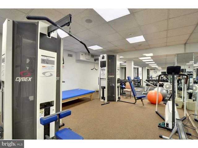 191 Presidential Blvd Unit R-605, Bala Cynwyd, PA 19004 - gym with a drop ceiling