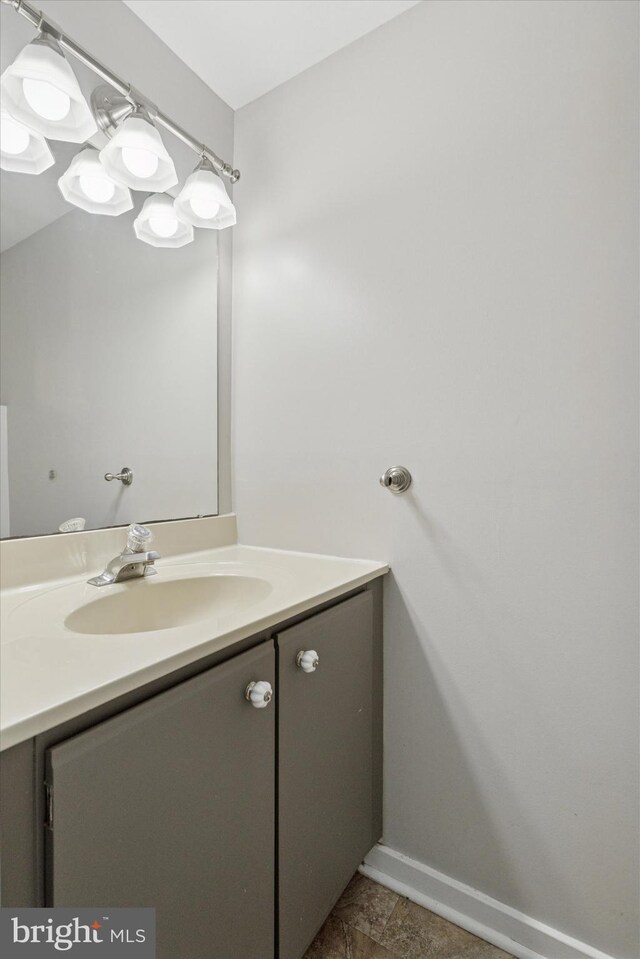 500 Lynetree Dr Unit 1-C, West Chester, PA 19380 - bathroom featuring vanity and baseboards
