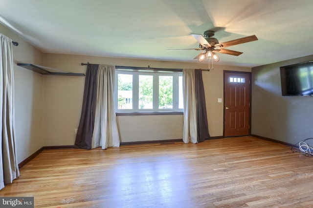 101 Walton Ave, Carlisle, PA 17013 - foyer entrance featuring ceiling fan and light wood-type flooring