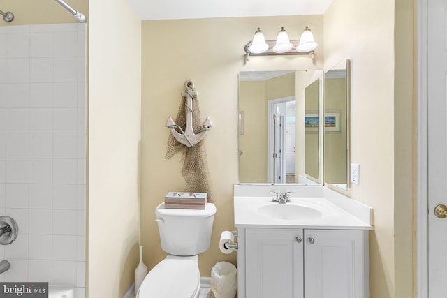 37 Fountain Dr W Unit 4C, Ocean City, MD 21842 - bathroom with vanity and shower / bathtub combination