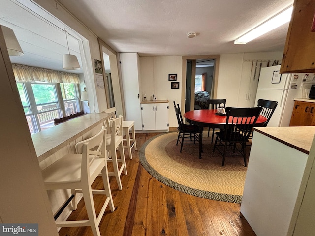 4677 Back Hollow Rd, Blain, PA 17006 - dining area with dark wood-style flooring