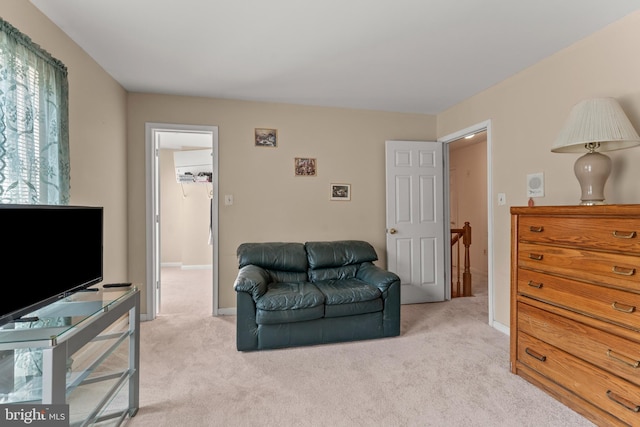 8910 Edison Ln, Clinton, MD 20735 - living area featuring light colored carpet