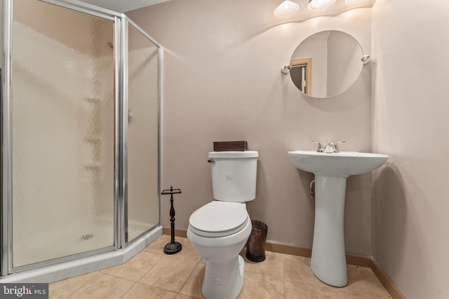 8910 Edison Ln, Clinton, MD 20735 - full bath with tile patterned floors and a stall shower