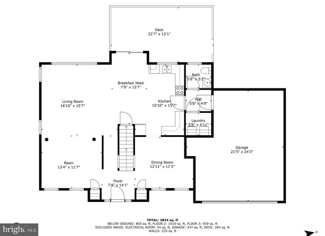 8910 Edison Ln, Clinton, MD 20735 - view of property floor plan