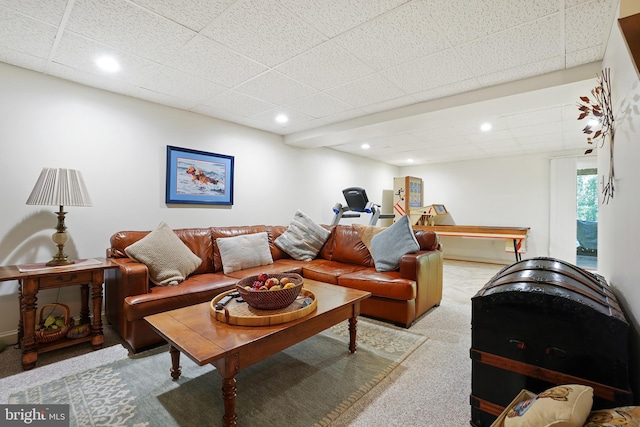 616 Silverstone Ct, Silver Spring, MD 20905 - living room with light carpet and recessed lighting