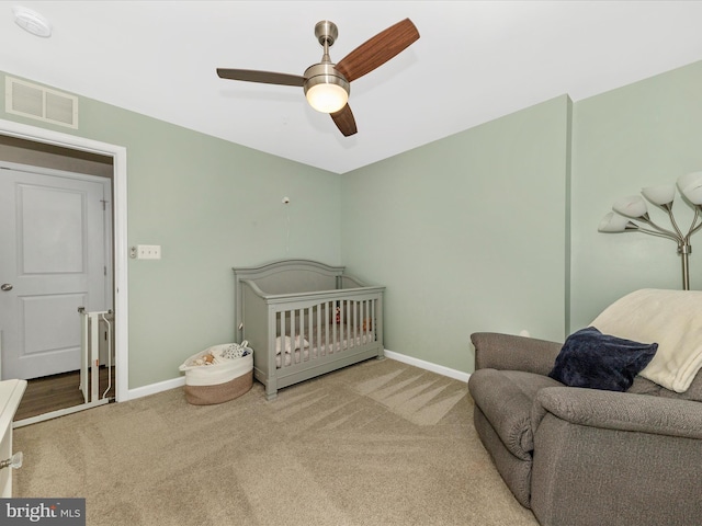 9929 Arapahoe Rd, New Market, MD 21774 - carpeted bedroom featuring baseboards and ceiling fan