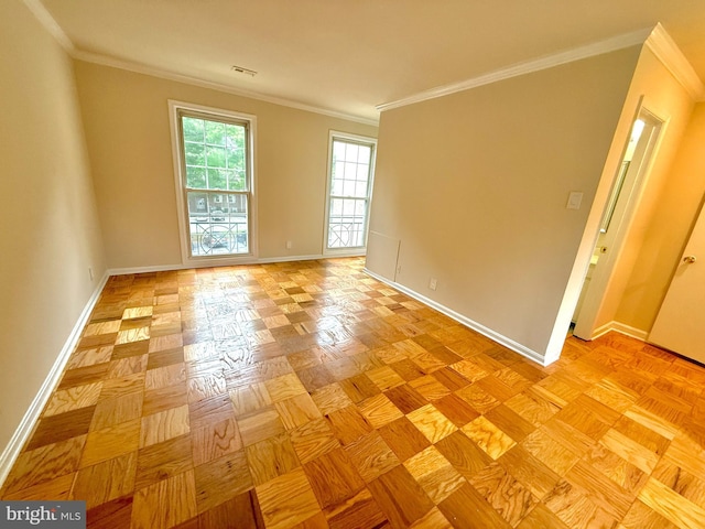 868 Quince Orchard Blvd Unit 202, Gaithersburg, MD 20878 - unfurnished room with baseboards and crown molding