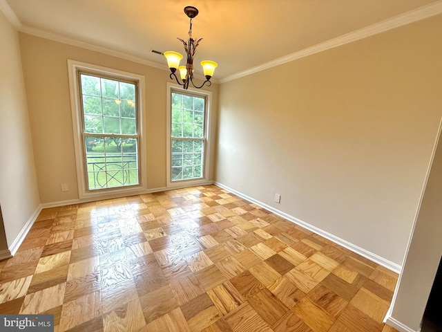 868 Quince Orchard Blvd Unit 202, Gaithersburg, MD 20878 - empty room with a chandelier and crown molding