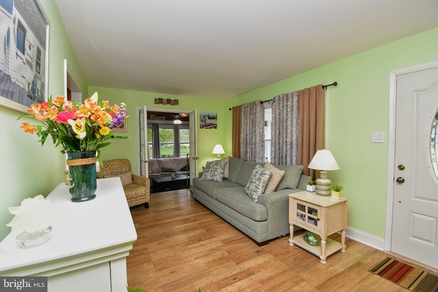 24 Haddon Rd, Somers Point, NJ 08244 - living room featuring light wood-style flooring