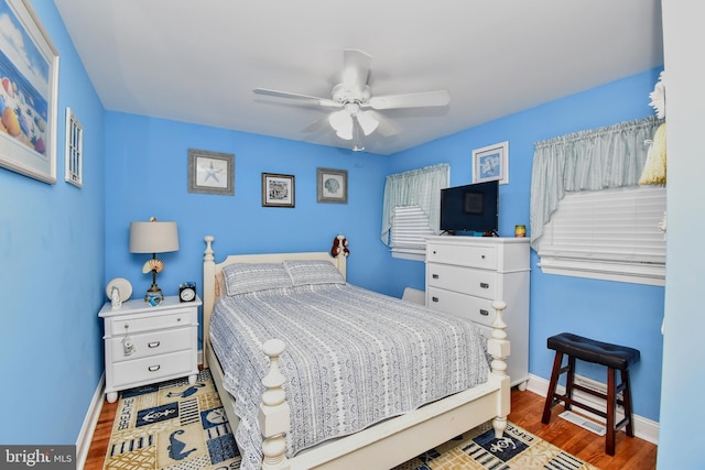 24 Haddon Rd, Somers Point, NJ 08244 - bedroom with wood finished floors and ceiling fan