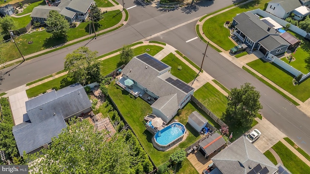 24 Haddon Rd, Somers Point, NJ 08244 - aerial view of residential area featuring a pool
