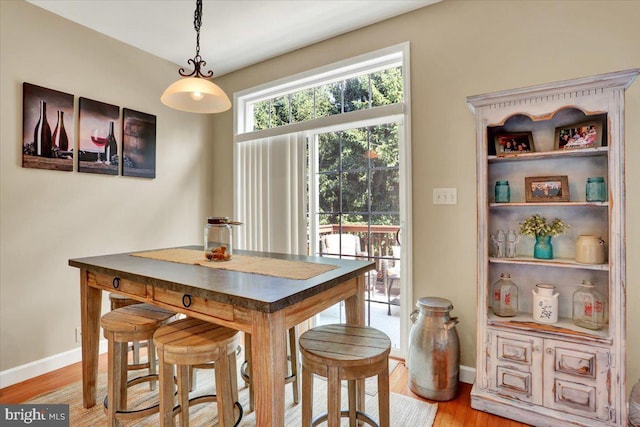 14 Wyomissing Ct, Wyomissing, PA 19610 - dining space featuring baseboards and light wood-style floors