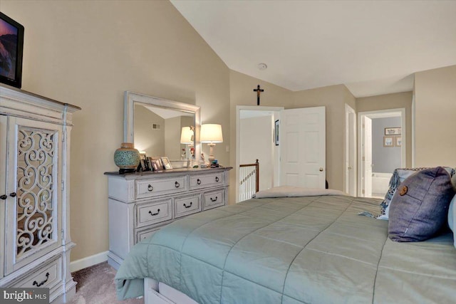 14 Wyomissing Ct, Wyomissing, PA 19610 - bedroom featuring vaulted ceiling and carpet flooring