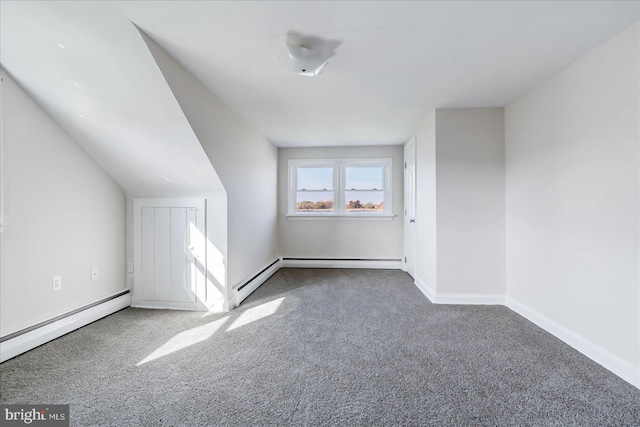 6934 River Drive Rd, Sparrows Point, MD 21219 - additional living space with carpet, a baseboard radiator, and a baseboard heating unit