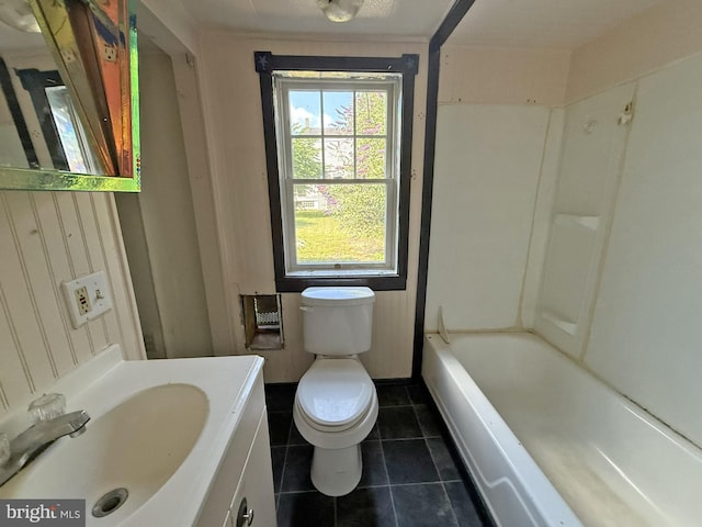 507 Market St, New Cumberland, PA 17070 - full bathroom featuring vanity, tile patterned flooring, and bathing tub / shower combination