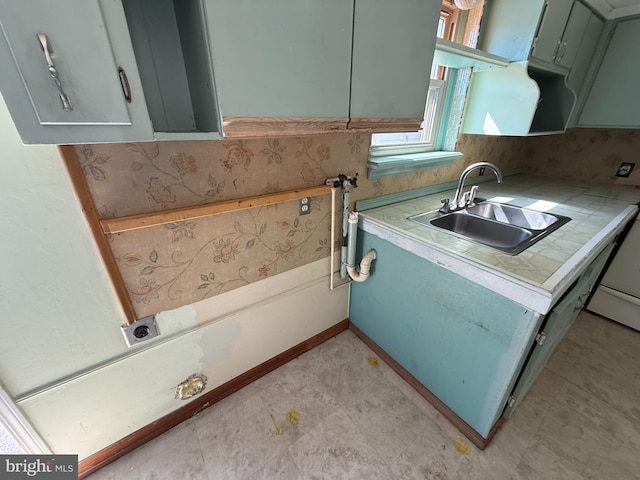 507 Market St, New Cumberland, PA 17070 - kitchen with a sink and light countertops