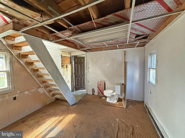 507 Market St, New Cumberland, PA 17070 - below grade area with stairs
