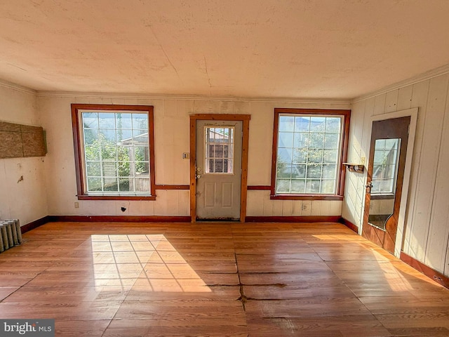 507 Market St, New Cumberland, PA 17070 - foyer entrance with hardwood / wood-style flooring and crown molding