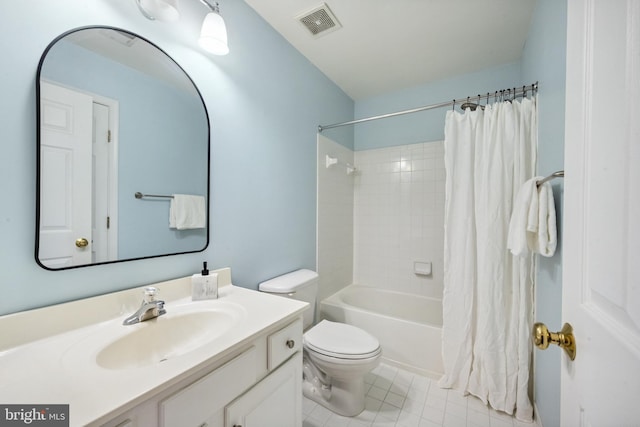 8562 Wyngate Manor Ct, Alexandria, VA 22309 - full bath with vanity, shower / bath combo, and tile patterned floors