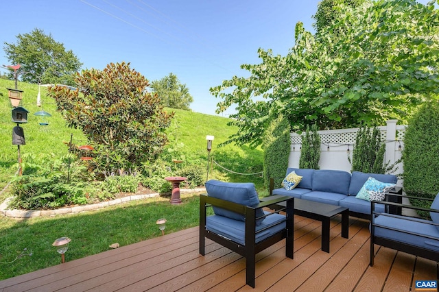 2127 Elm Tree Knl, Charlottesville, VA 22911 - wooden terrace featuring an outdoor hangout area