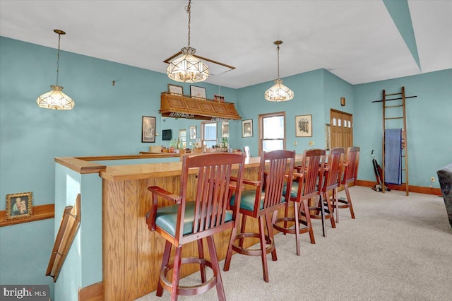 270 Gouglersville Rd, Reading, PA 19608 - carpeted dining space featuring baseboards