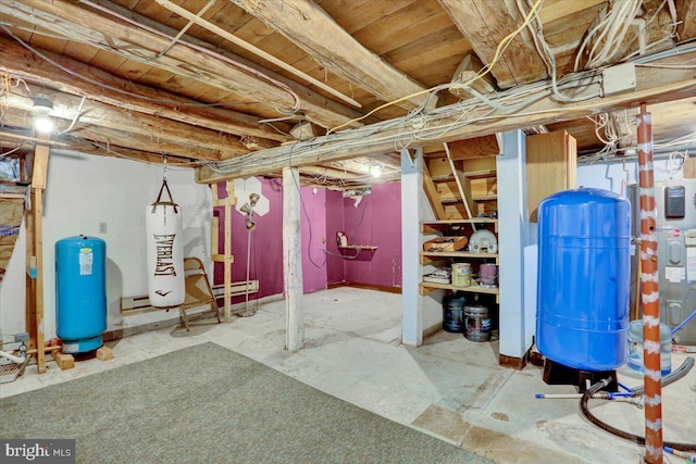 270 Gouglersville Rd, Reading, PA 19608 - unfinished below grade area featuring a water pressure tank