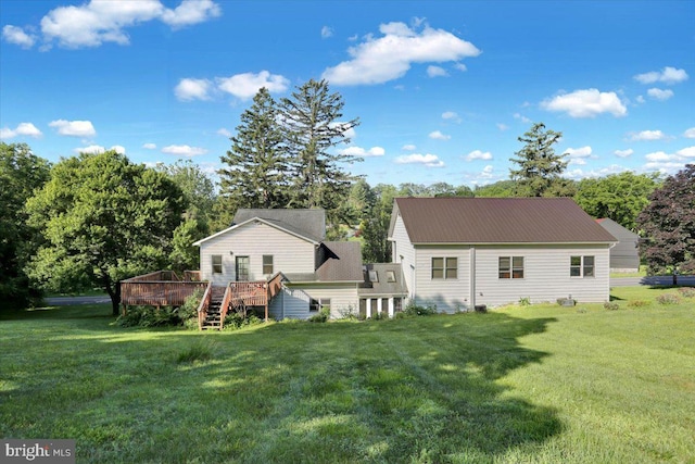 270 Gouglersville Rd, Reading, PA 19608 - back of property with a deck and a yard