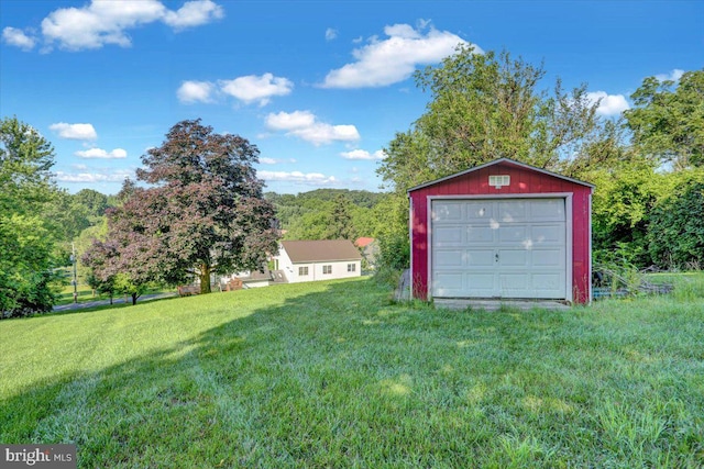 270 Gouglersville Rd, Reading, PA 19608 - view of green lawn with an outbuilding