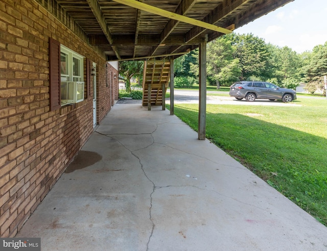 640 Bollinger Rd, Littlestown, PA 17340 - view of patio / terrace with stairway and cooling unit
