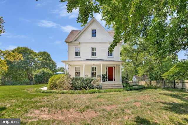 2090 Clearview Dr, Owings, MD 20736 - victorian home featuring covered porch