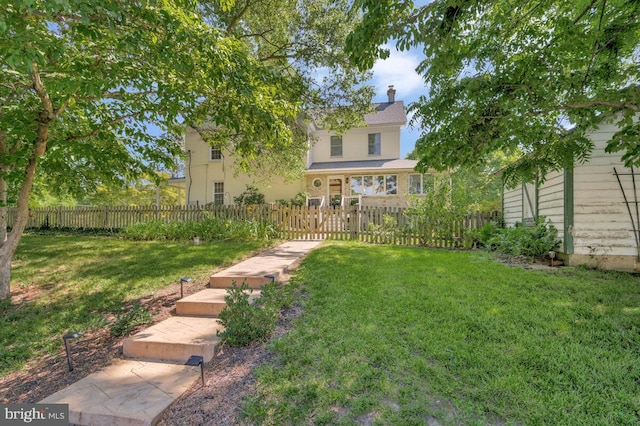 2090 Clearview Dr, Owings, MD 20736 - view of fenced front yard