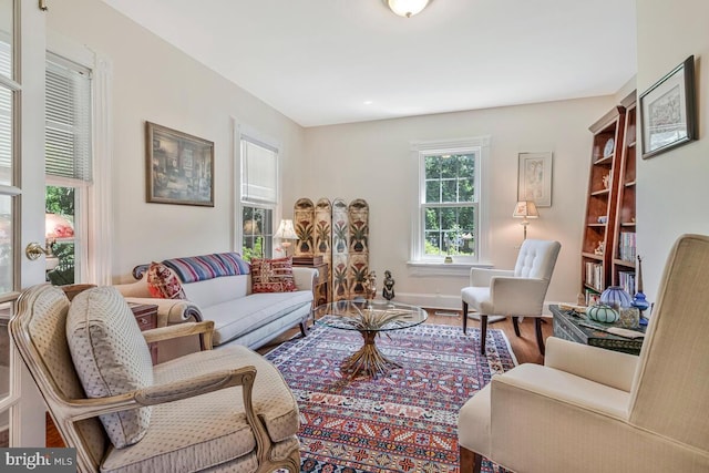 2090 Clearview Dr, Owings, MD 20736 - living room with wood finished floors and baseboards