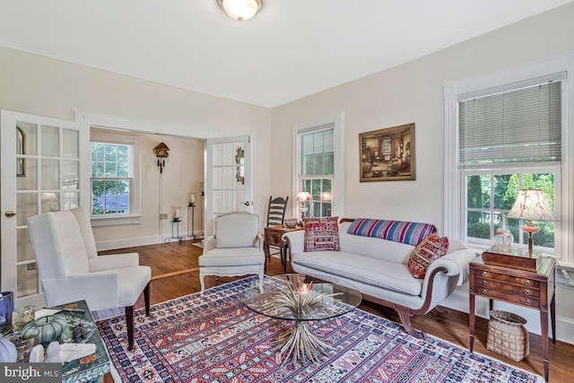 2090 Clearview Dr, Owings, MD 20736 - living area featuring wood finished floors