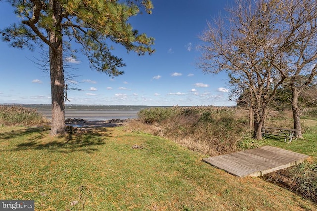2090 Clearview Dr, Owings, MD 20736 - view of grassy yard with a water view